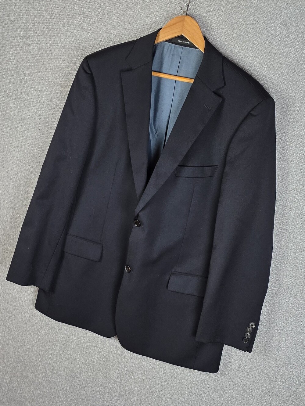 BOSS Hugo Boss Super 100 Black Dress Blazer Mens Sz 44R
